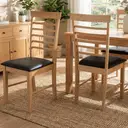 Dining Chairs Hanover Oak/Black 2pcs image 7