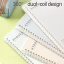 Deli Harmony Light Series Lot de 4 carnets à spirale A5, papier ligné 70 g/m² - 80 feuilles/160 pages image 3