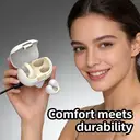 Verbex M8 White Earphones - New Popular Style, Super Comfortable Over-Ear Headphones, Bluetooth Headphones, Sports Headphones image 3