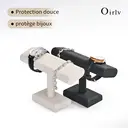 Oirlv Support de Montre , Présentoir de Montres avec Base – Organiseur pour Montres, Colliers, Bracelets, Joncs, Chouchous et Bandeaux – Présentoir Photo pour Femmes et Hommes image 2