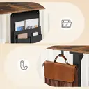 Ochama x SONGMICS Bureau Réglable en Hauteur, 160 x 70 cm, Fonction Mémoire, Port USB-C, Marron et Noir image 6