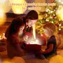 VIVREAL Lampe de nuit licorne pour enfants, adorable, en silicone, LED dimmable, rechargeable, lampe tactile pour chevet, décoration chambre, vendre pour le Nouvel An, top cadeaux image 6