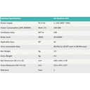 ecoair AVS Anti-Covid Air Steriliser – Thermo-Clean Technology， 100 m³/h Airflow， Quiet 28–43 dB， Nano-Silver Washable Filter， 42 m² Coverage – White image 4