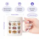 Alphynix 1pc Woman Of The Bible Mug, 11oz Inspirational Christian Cup with 9 Qualities Like Faith Serve Love, Colorful Daisies Design, Uplifting Gift for Women image 7