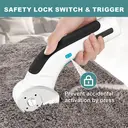 GARTOL 4,2 V coupeur électrique sans fil – coupeur rotatif silencieux pour feutre, tapis, cuir, plastique et carton, parfait pour la couture, le loisir créatif et le bricolage image 5