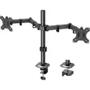Monitor Mount 2 Monitors for 13-32 Inch LED/LCD Screen from VESA 75/100, Dual Monitor Mount Tilting 160° Swivel 180° Height Adjustable Monitor Arm Desk 8 kg per Arm image 0