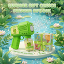 Kids Automatic Frog Bubble Gun - 360° Leak-Proof Bubble Machine with 8-Hole Design for 1000+ Bubbles Per Minute, Includes DIY Stickers - Summer Outdoor Toy for Toddlers, Birthday Party Gift for Boys and Girls image 8