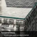 Garden Corner Sofa rattan Garden Furniture Patio Set Garden Entertaining Set Garden Rattan Furniture Lounge Set,Grey  image 6