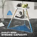 5Rcom TV Floor Stand for 32-65 Inch LED LCD OLED Screen Max VESA 400x400mm Max Load 40kgs White image 5