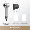 MOVA Shine 10 Hair Dryer with Moisturising Care, 110,000RPM, Quiet Motor, Plasma Ions, Compact, Silver image 1