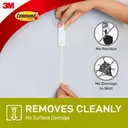 3M Command Wire Back Picture Hanger 17041, White, 1 Hanger, 2 Large Strips image 3