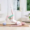 Good Nite Bandes élastiques de résistance 3 niveaux en tissu pour entraînement ciblé jambes et fessiers image 6