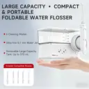 H2ofloss Portable Water Flosser, 6 Modes, 5 Spray Heads, 2500mAH Battery, 570ml Water Tank, IPX7 Waterproof, White image 0