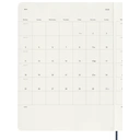 MOLESKINE Agenda semainier 12-mois format-XL souple bleu image 3