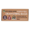 Eco Green Living Compostable Drawstring 8L Bin Bags (25 Bags)  image 2