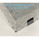 KEVAHOME SET OF 2 COTTON STRAP MEDIUM BASKETS-GREY 13x10x4.5''H image 9