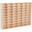 CHZIMADE 1PC 1/64 Hot Wheels Display Case 60 Grids Wood Diecast Car Matchbox Storage Cabinet image 0