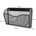 Senhoglb Porte-documents mural A4 en maille format paysage - Noir image 1