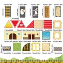 XINQIYUAN Qiyuan Jouet Éducatif Set de Blocs de Construction Magnétiques Animaux Ferme Forêt 7.5cm 30pièces [Mélange aléatoire – Couleurs issues uniquement de la photo principale] image 3