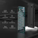 MageGee MK-Box mechanische Gaming-Tastatur im 60%-Format, kabelgebunden, US-QWERTY-Layout, LED-Hintergrundbeleuchtung, kompakte Mini-Tastatur mit 68 Tasten, Tastenschalter in Blau, für Windows, Laptop, PC und Mac – Grau/Schwarz image 4