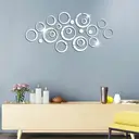 24pcs PVC removable mirror wall sticker, acrylic mirror decoration, suitable for home living room and bedroom decoration (3.5-13.8cm) image 2