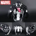 1pc Marvel Venom Piggy Bank Officially Licensed Menacing 3D PVC Stereo Figurine Money Box Coin Bank Waterproof Shatterproof Collectible Desktop Organizer Home Decor Savings Jar image 2