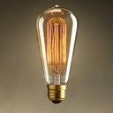 Homary 4W LED Edison Bulb E27 Vintage A-Shape Brass Equivalent to 40W Edison Incandescent Bulb image 1