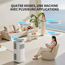 ELECCI Climatiseur Mobile 9000 BTU (2,7 kW), 4-en-1 Refroidissement/Déshumidification/Ventilation, Télécommande, Minuterie 24h, Kit Fenêtre, pour pièces jusqu’à 30 m², R290, Classe A image 3