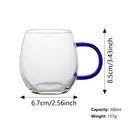 Ju7cer Tasse en verre 300 ml - Bleu image 6