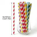 Huacan 100pcs mixed color disposable straws image 4