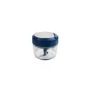 MASTRAD Mini hachoir manuel bleu avec 3 lames en acier inoxydable compact et sans fil - 500 ml image 3