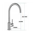 Cecipa Mitigeur de cuisine haute pression en inox brossé image 1