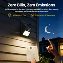 VIVREAL  Solar wall lights Charged by solar energy， Six-pack 100Led YHM02B , New Year Sale , Top gift picks image 2