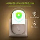 Vivreal Lumière Nocturne avec 5 Niveaux de Luminosité, 3 Modes (AUTO/ARRÊT/MARCHE), Veilleuse pour Enfants pour Chambre, Escaliers, Couloir, Blanc Chaud image 7