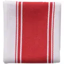 Dexam Tea Towel Love Colour Striped 100% Cotton Scarlet Red 45x70cm image 0