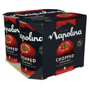Napolina Chopped Tomatoes 4 x 400g image 0
