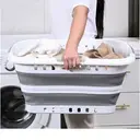 JORDAN&JUDY 45L Mesh Foldable Storage Basket with Triple Handles, Easy to Carry & Store image 3