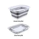 JORDAN&JUDY Panier de rangement pliable à trois poignées - 45 L image 2