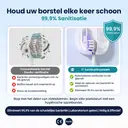 BAIR CARE i7 Elektrische tandenborstel met wandgemonteerd UV-C-opbergdock, oscillatie met grote hoek, 220 dagen batterijduur, 5 standen & 3 intensiteitsniveaus, IPX8-waterbestendigheid, USB-C-opladen image 2