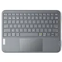 Inateck Clavier Bluetooth 3 canaux avec pavé Tactile, Clavier sans Fil AZERTY Ultra Fin et Portable, Compatible avec iPad OS,Windows et Android, KB01105 Gris image 0