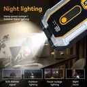 Porbi S306 Car Jump Starter 1200A Peak Portable Jump Starter Power Pack, 12800mAh Battery Booster for 12V Petrol & Diesel Vehicles, SUV, Motorcycle & Boat, USB Emergency Power Bank with LCD Display & LED Light image 5