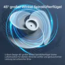 Airmate Luftzirkulationsventilatoren, höhenverstellbar (0,45–1,08 m), 3 Flügel, Reichweite 10 m, Drehregler, abnehmbar & tragbar, Neu eingetroffen image 9
