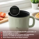 IAGREEA Tragbarer elektrischer Kocher 1,6 L Ramen-Kocher, Ramen-Nudelkocher – Dual Power Mini Ramen-Maker, multifunktionaler Lazy Pot, antihaftbeschichteter Nudelkocher mit Trockengehschutz für Pasta, Nudeln, Eiersuppe, kompakt für Wohnheim und Büro (Grün) image 7