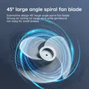 Airmate Air Circulation Fans with Adjustable Height [0.45~1.08m], 3 Blades,10m Wind Distance, Knob Control, Detachable & Portable,New Arrival image 3