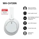 Sony WH-CH720N Noise-Cancelling Over-Ear Headphones (White) image 2