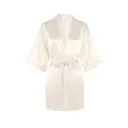 IZURIA mid-sleeved champagne silk-like bathrobe  XL image 0