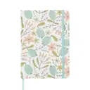 JUBILUU Carnet ligné A5 à couverture rigide en tissu floral 96 pages - Pastel Bloom image 0