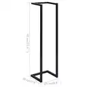MINGHOU Black Wall-Mounted Towel Rack Easy Installation Bathroom Towel Holder Space-Saving Wall Towel Organizer for Bath Towels Hand Towels image 6