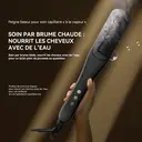 Sunluxy KD880 Peigne lissant vapeur, Hydratation par pulvérisation, Coiffage en un seul peigne, Chauffage PTC uniforme, Soin capillaire, Réservoir d'eau à vapeur, Verrouillage de l'hydratation et effet anti-frisottis, Fer à lisser coiffage rapide maison image 2
