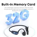 Verbex X7S Black Earphones, AI Earphones, Bone Conduction Earphones, Swimming Earphones, Bluetooth Earphones, Sports Earphones, 32GB Memory, Professional IP8 Water Resistance, Noise Cancellation, Comfortable to Wear image 2